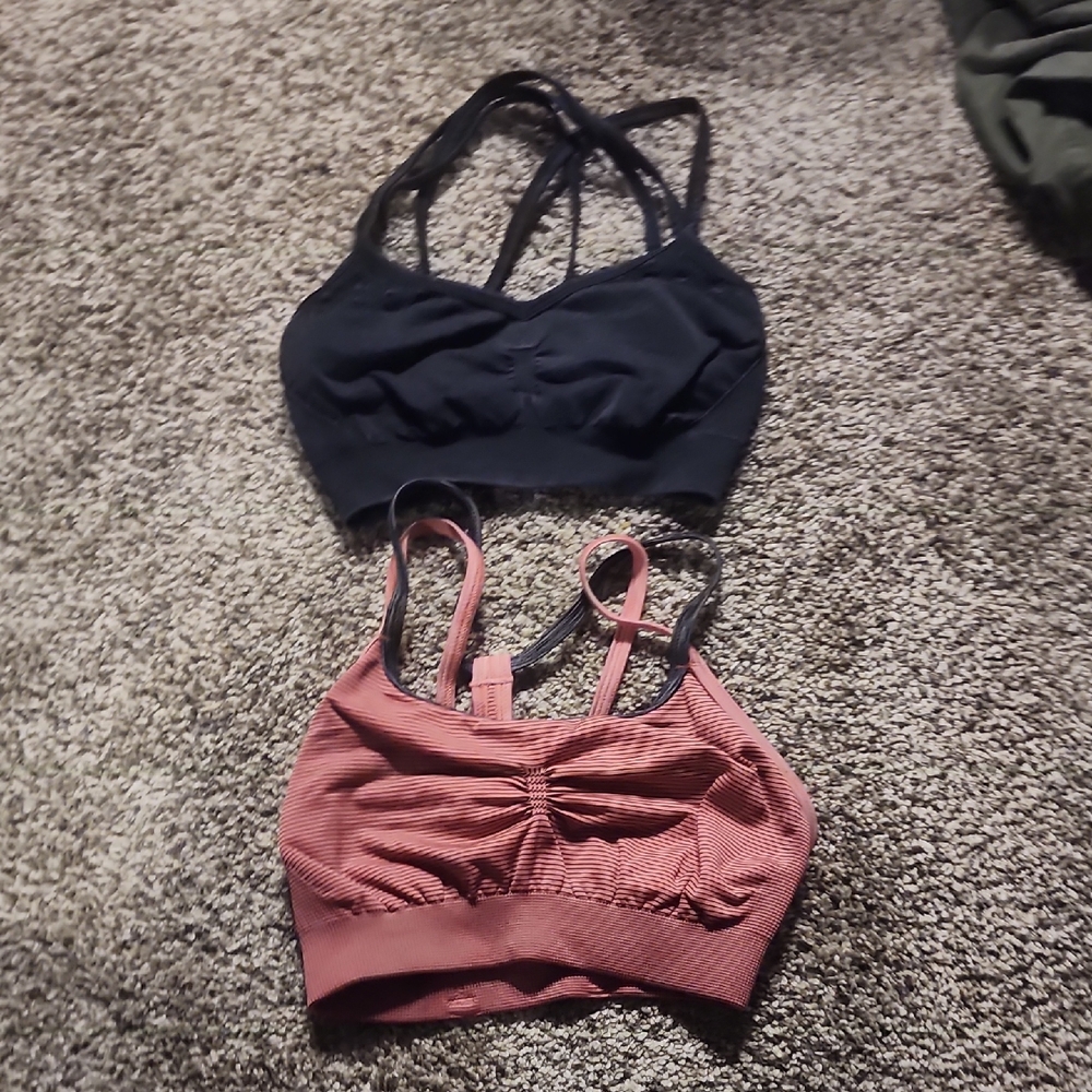 CALIA by Carrie Underwood Black and Pink Sports Bras